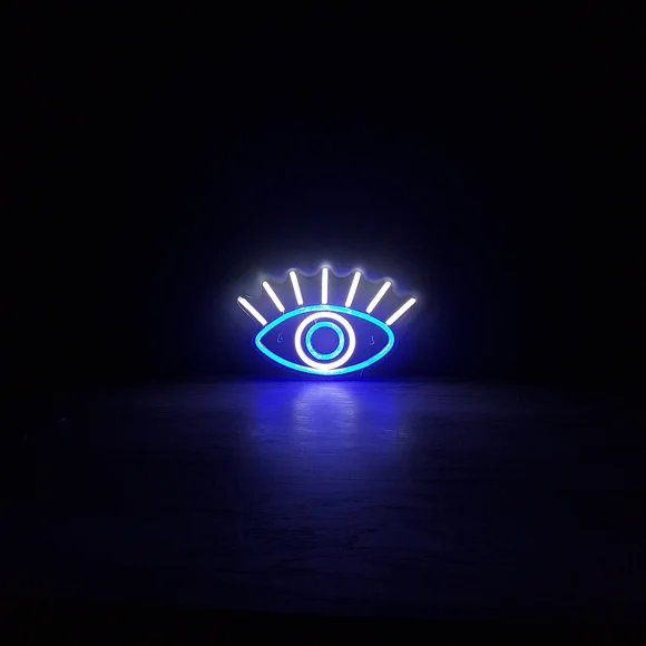 *1 DAY ONLY SALE!* Evil Eye Neon Light Lamp Wall Sign Art Home Decor Home Accent - Picture 4 of 7